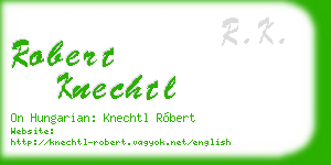 robert knechtl business card